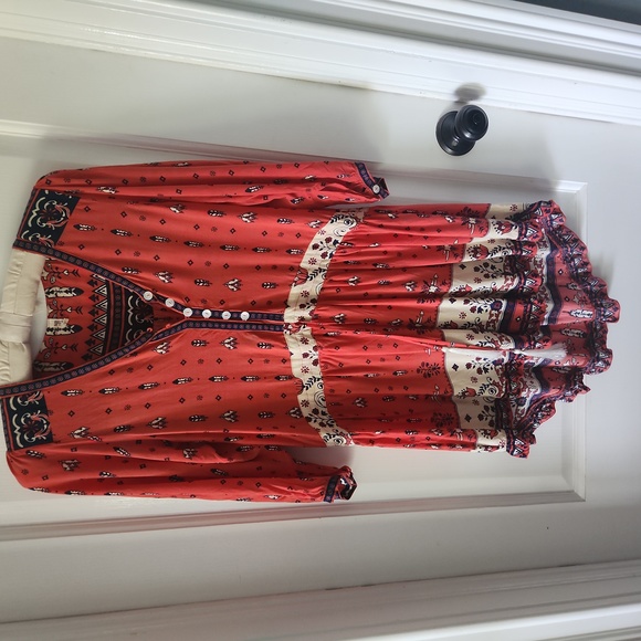 Spell & The Gypsy Desert Wanderer Play Dress Red XS - Picture 2 of 4